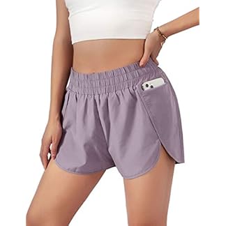 BMJL Dames hoog getailleerde shorts atletische hardloopshorts