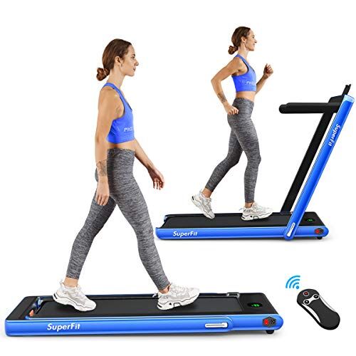 Goplus Folding Treadmill, Portable Electric Superfit
