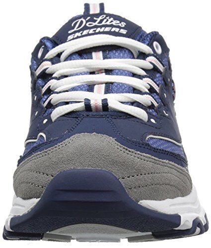 skechers d'lites memory foam lace up sneaker