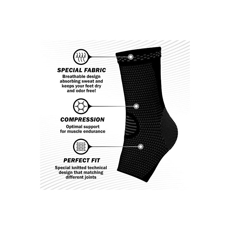 PowerLix Ankle Brace Compression Support Sleeve